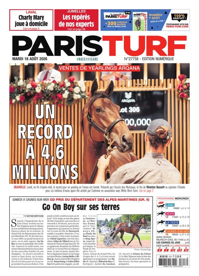 Couverture de l'édition du Mardi 18 août 2026