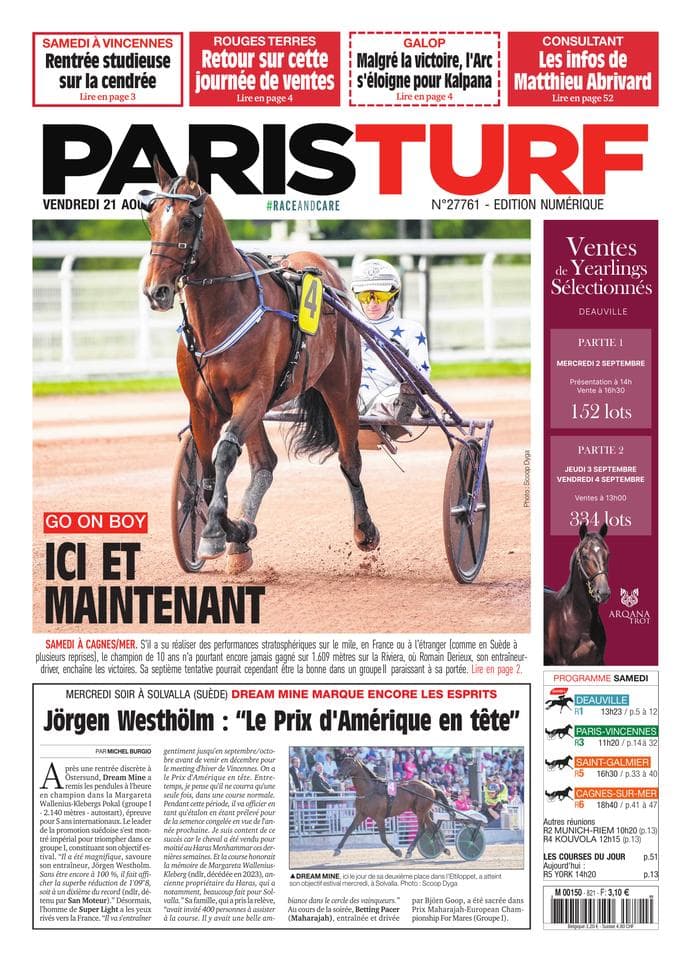 Couverture de l'édition du Vendredi 21 août 2026